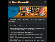 Tablet Screenshot of discus-olomouc.cz